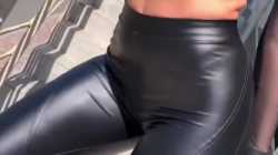 Girls in Black Leather Leggins
