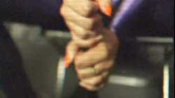 Latex Girl Moving her Body to the Music