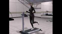 Fantasie Girl in Latex Jogging