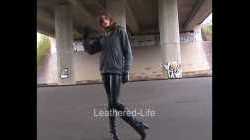 Monique - a sweet Lady in Wet Look Leggings