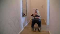 shiny wet look leggings