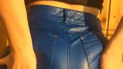Leather Ass in Leather Shorts