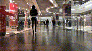 Public Walking in Latex and heels Latex mall Trailer www.SeeMeWalking.com
